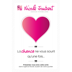 CARTE CHANCE COEUR 10x15cm