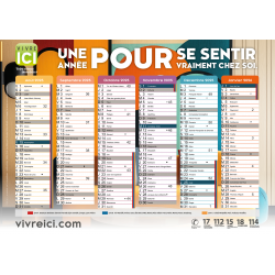 Calendrier 2025 – scolaire