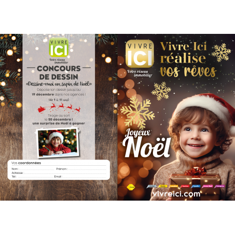 Dépliant A4 OUVERT - Noël